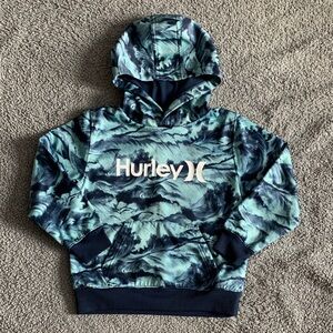 Children’s Hurley Ocean Wave Pattern Hoodie - Size 7